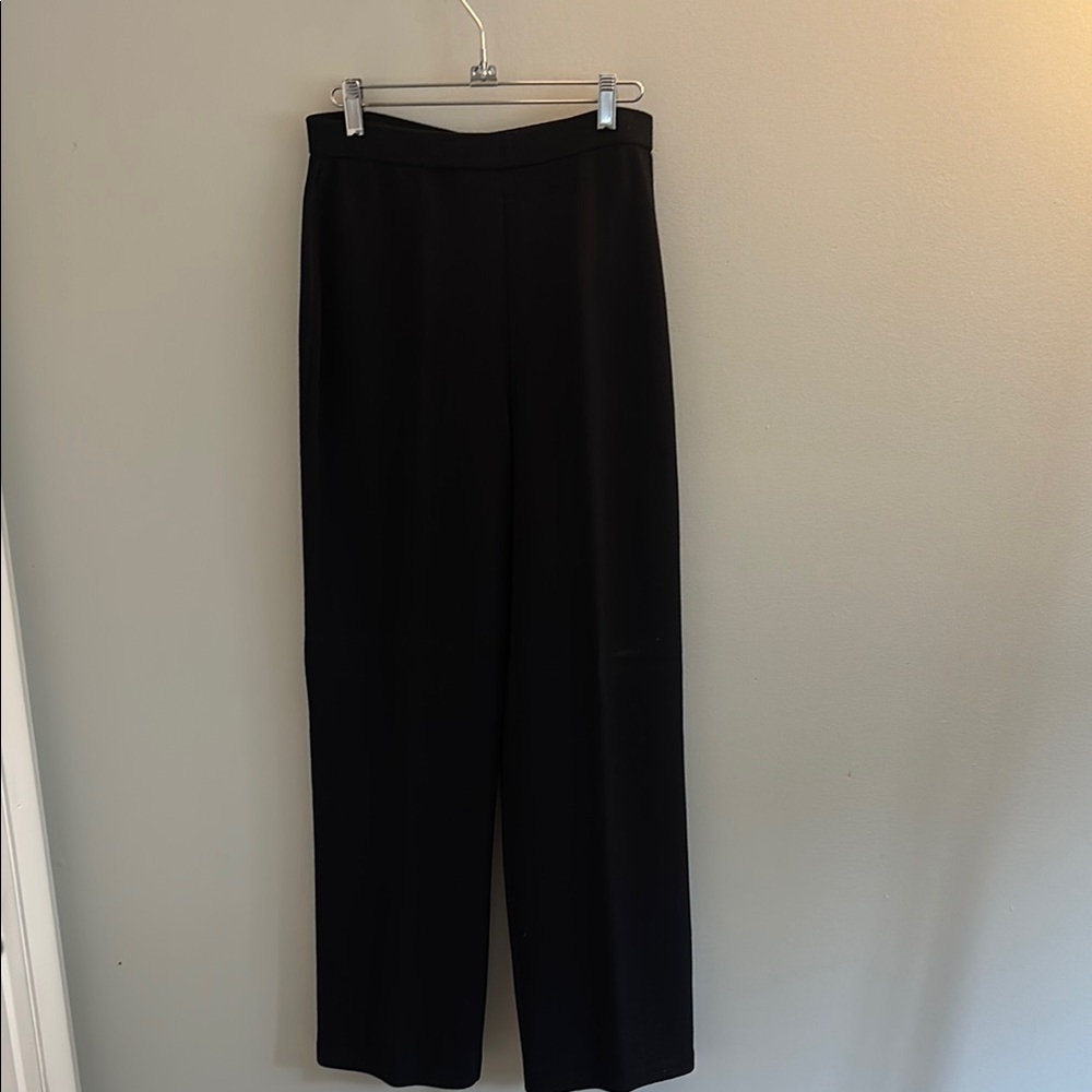 St. John Black Classic Trousers Relaxed Fit